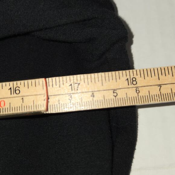 Candies Womens Large Asymmetric Zip Sweatshirt Blazer Black Stretch Moto Y2K - Picture 10 of 11